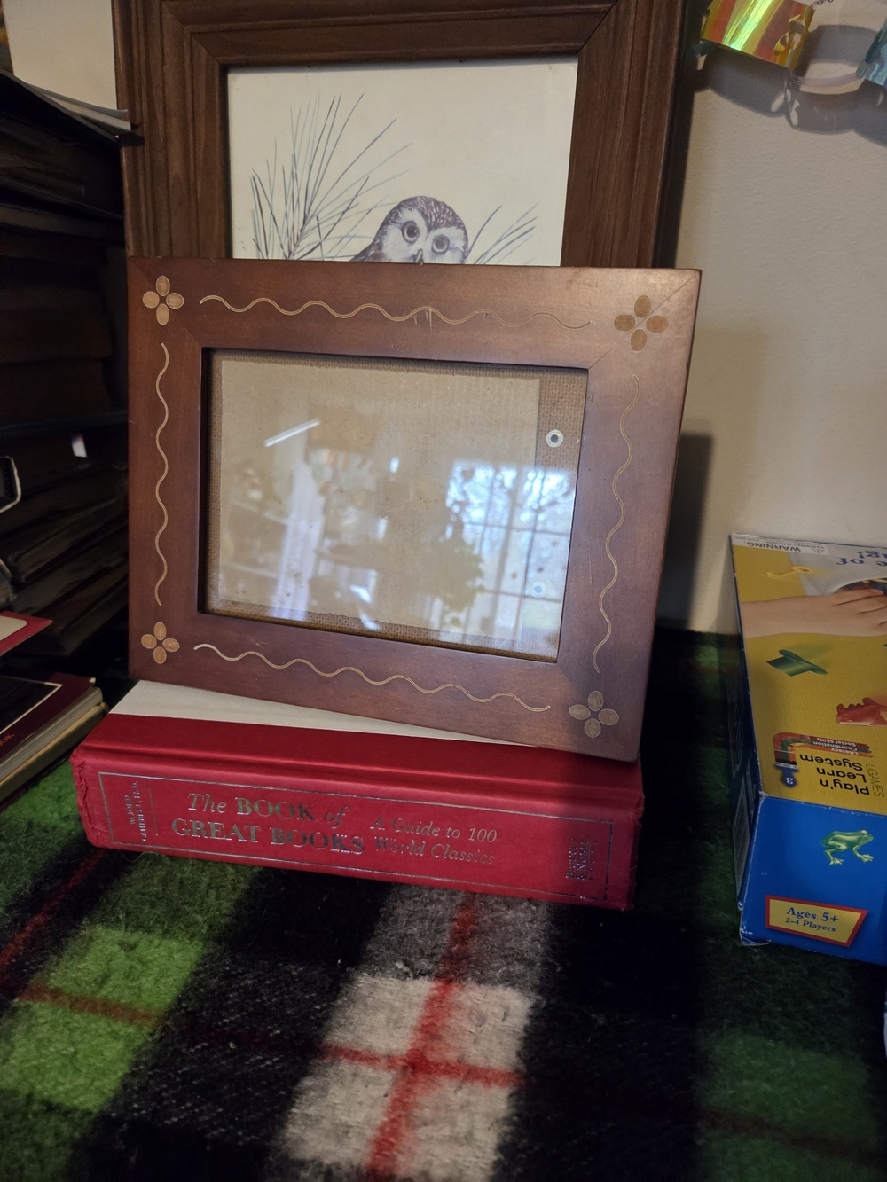 Classic Brown Decorative Picture Frame with Floral Accents Weston Gallery